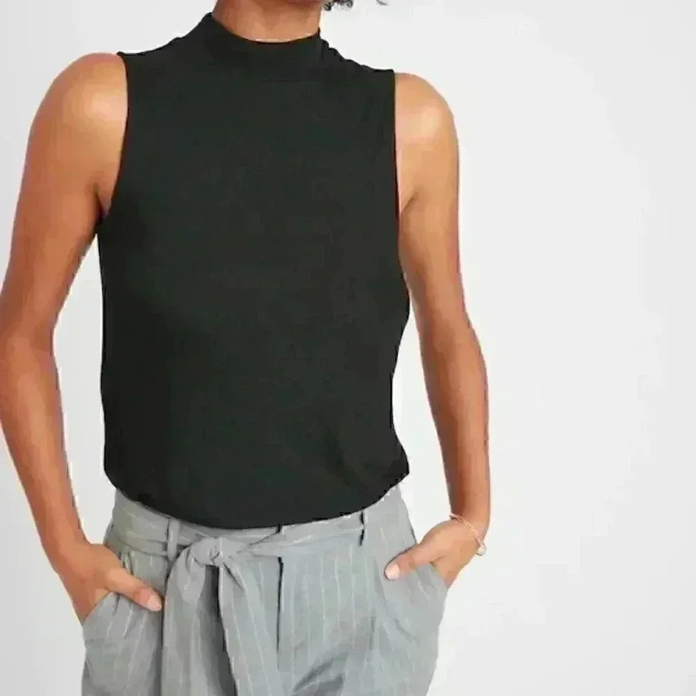 Banana Republic Luxespun Mock-Neck Top